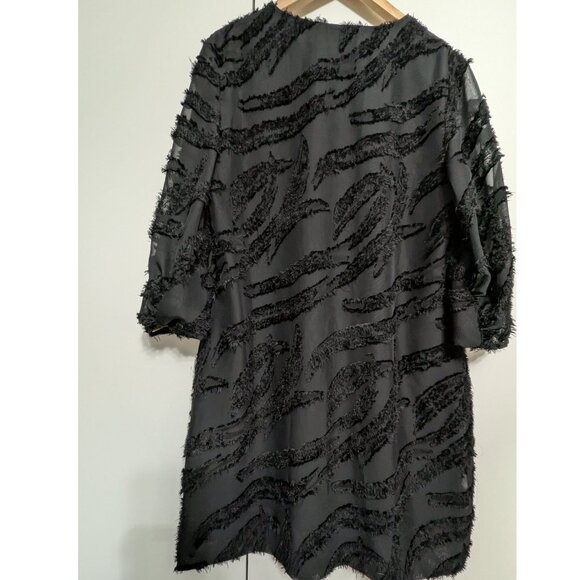 Crosby by Mollie Burch Ramey Black Dress Textured LBD like New - Picture 6 of 9